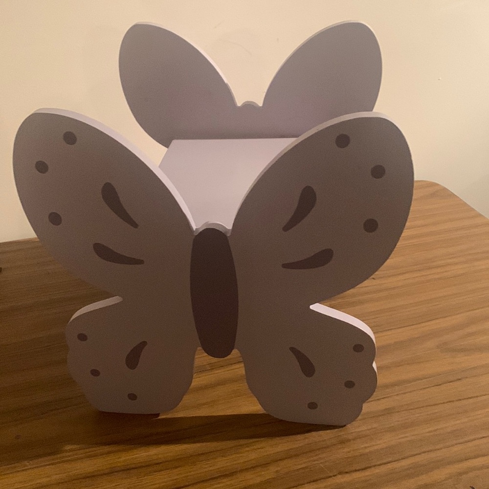 Purple butterfly step stool